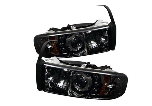 Spyder Projector Smoked LED Headlights 94-01 DODGE RAM NON-Sport